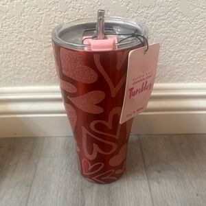 TikTok Hearts Tumbler, Stainless Steel Tumbler with Hearts, Valentines Tumbler
